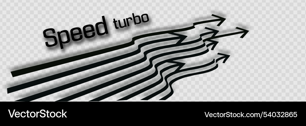 Set of isolated speed lines the effect Set of isolated speed lines the effect vector image