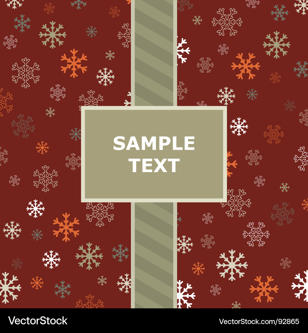 Snowflake pattern vector image