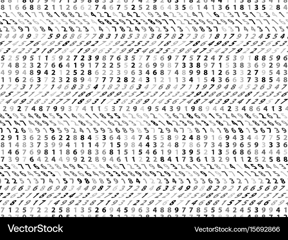 Abstract big data numeric Vector Image