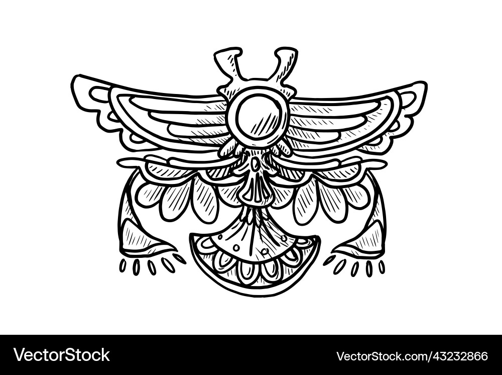 Abstract egyptian motifs decoration element Abstract egyptian motifs decoration element vector image
