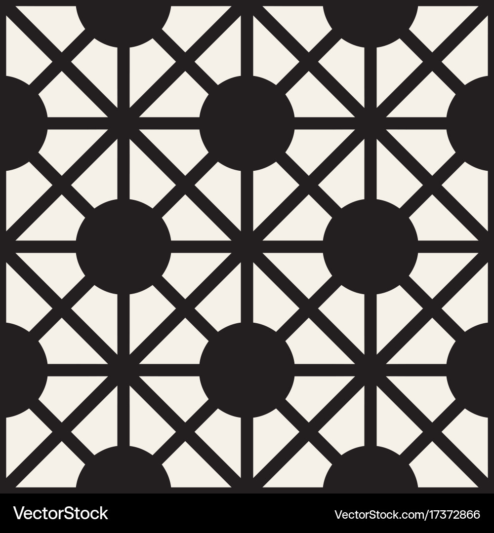 Abstract geometric lines lattice pattern seamless vector image