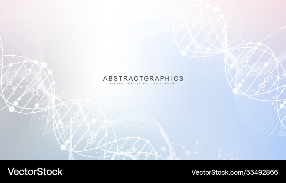 DNA Structure Science Background Vector Image
