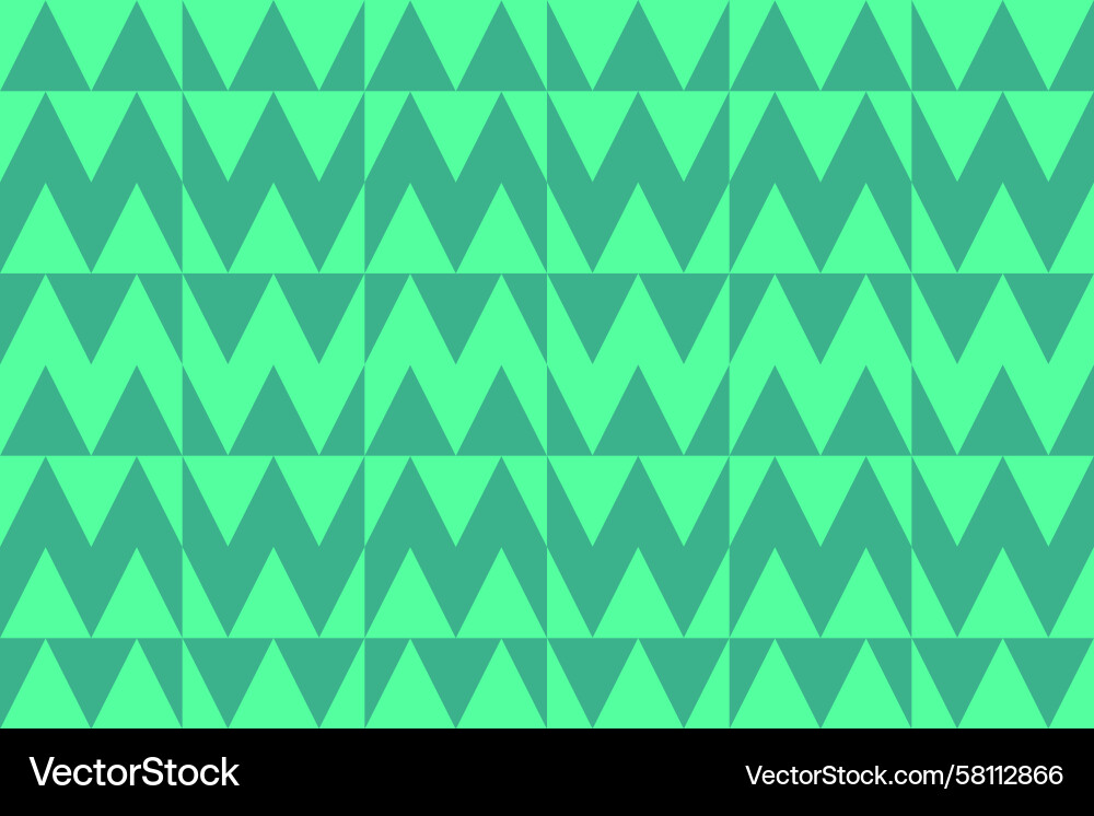 Green Triangle Pattern Vector Image