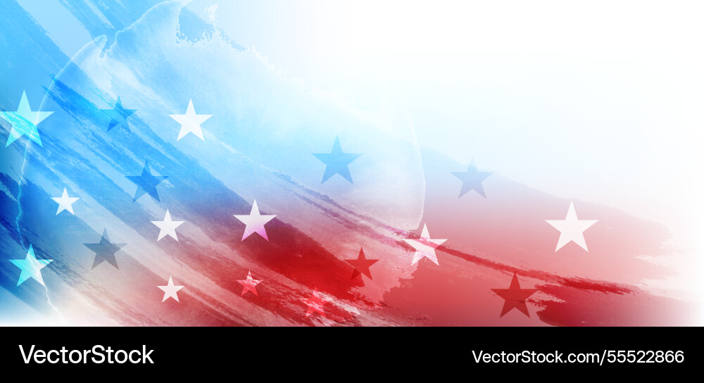 Grunge concept usa flag abstract blot Grunge concept usa flag abstract blot vector image