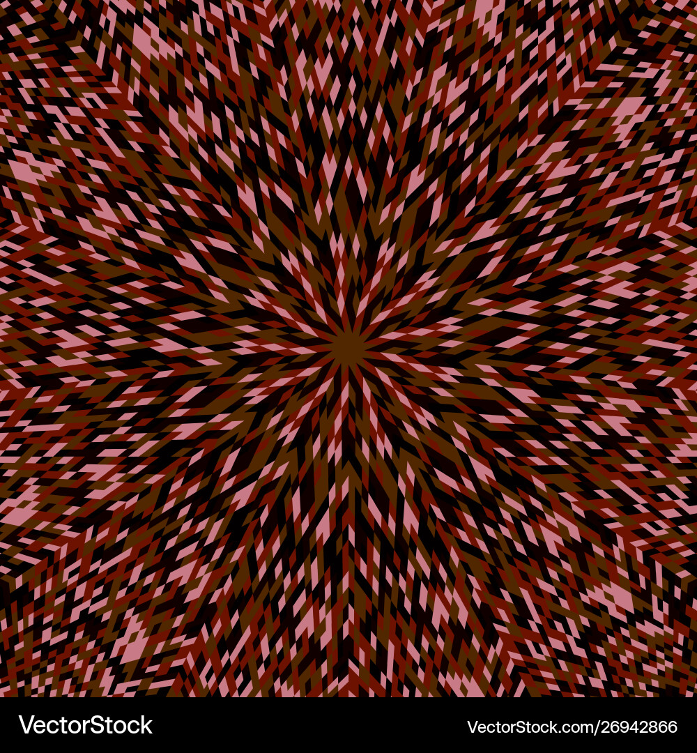 Hypnotic dynamic colorful circular burst pattern Vector Image