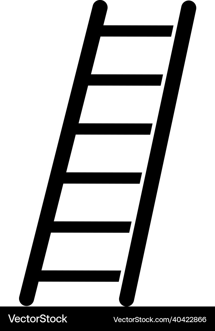 Ladder icon design template isolated Ladder icon design template isolated Vector Image