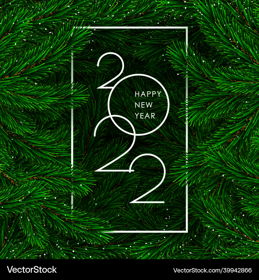 Merry christmas and happy new year greeting card Vector Image