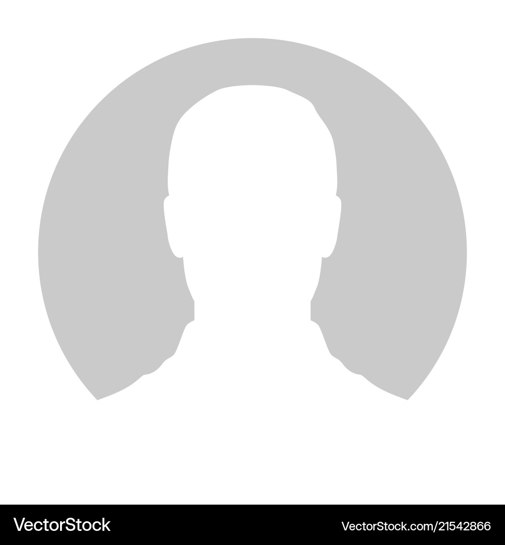 Profile placeholder image gray silhouette