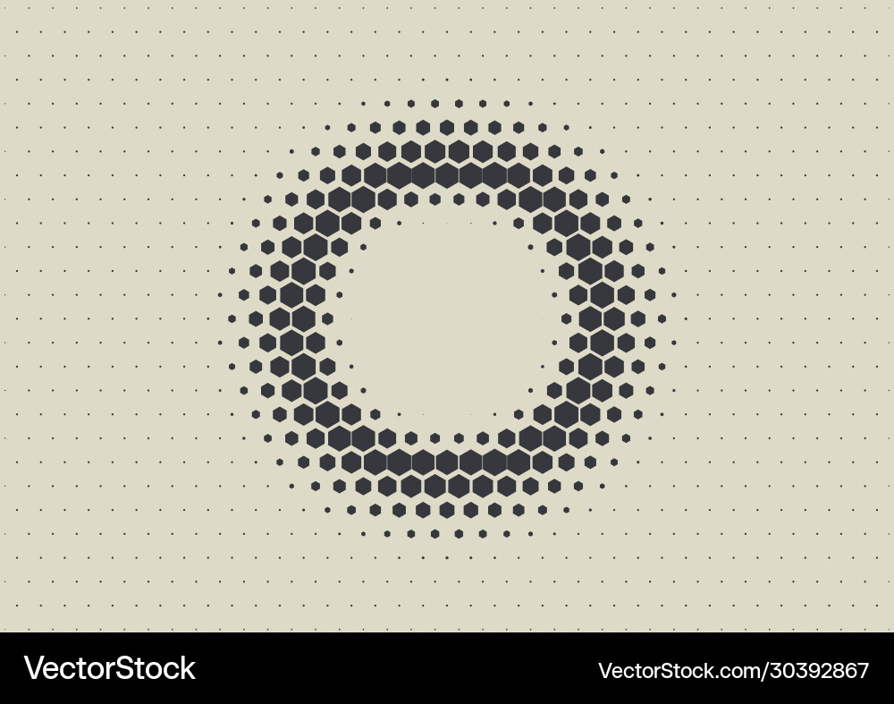 2d abstract geometric wave hex halftone pattern 2d abstract geometric wave hex halftone pattern vector image