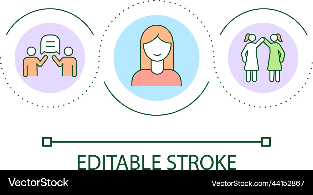 Communication loop concept icon Communication loop concept icon vector image