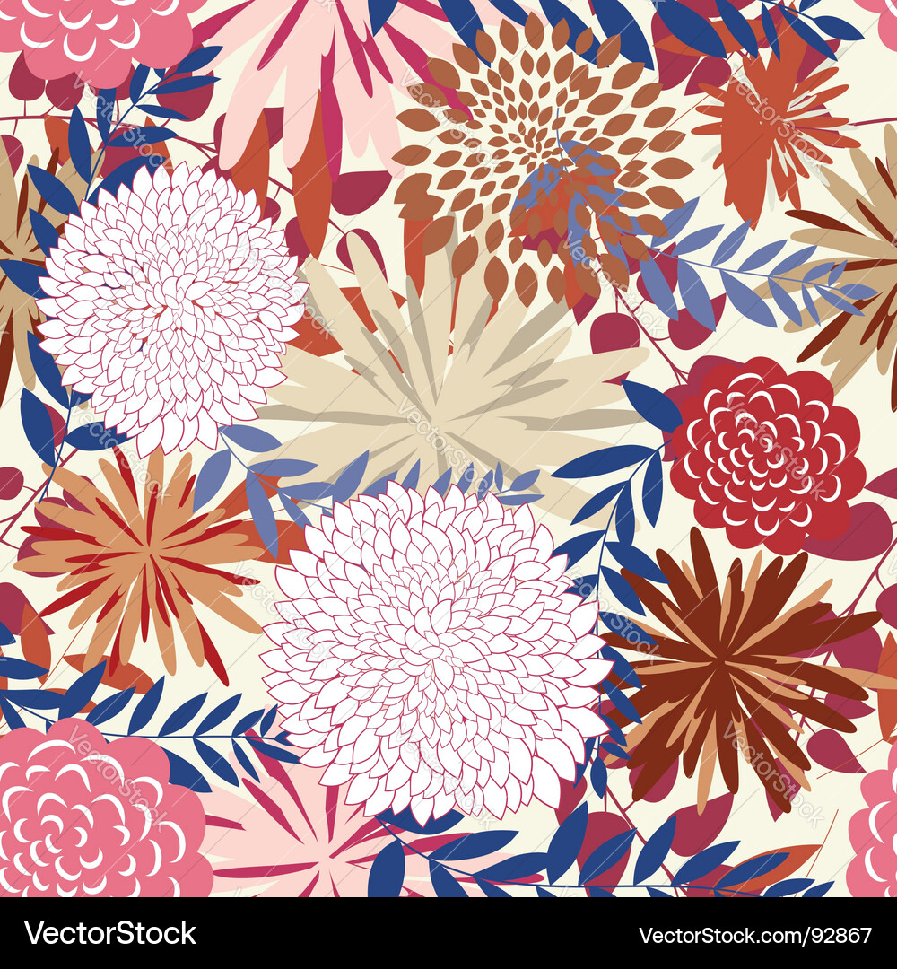 Floral Seamless Pattern vector image