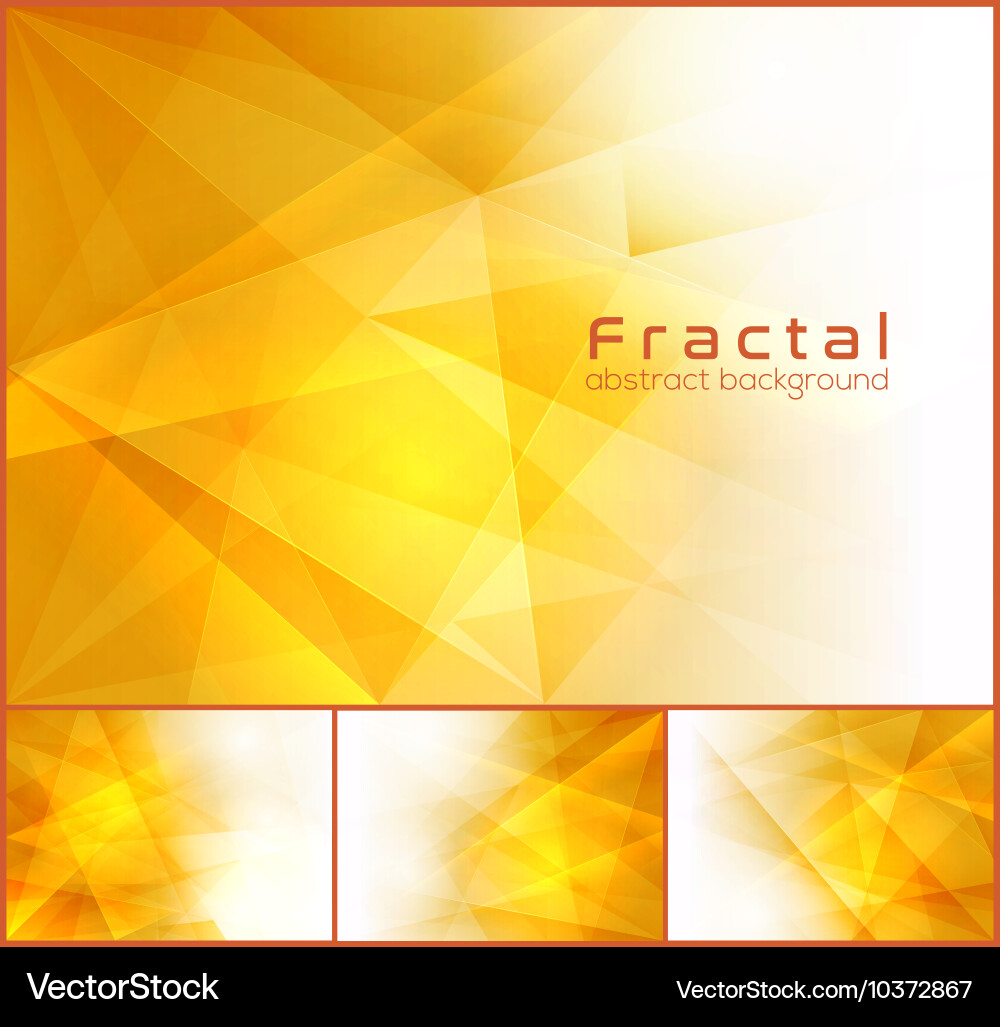 Fractal Polygon Background vector image