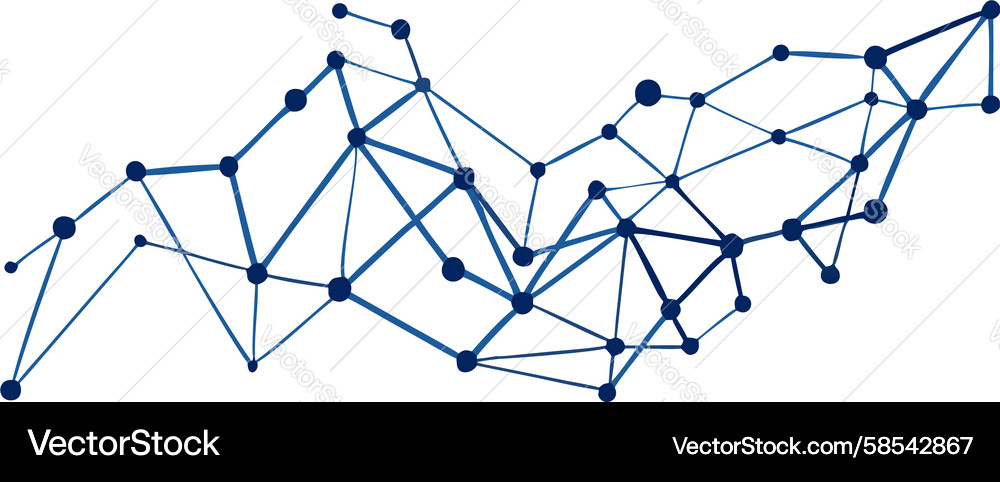 Intricate Neural Network Data Flow Vector Image