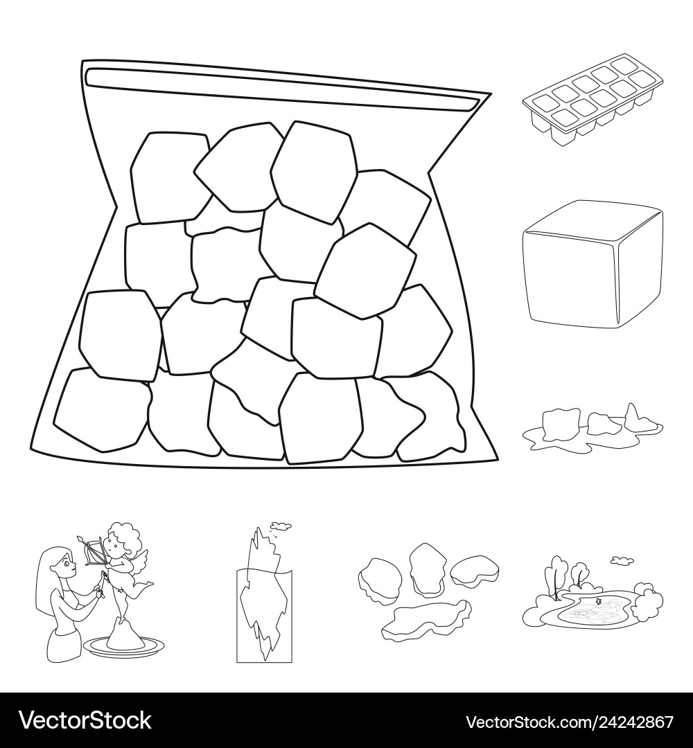 Isolated object of clean and wet symbol set Vector Image