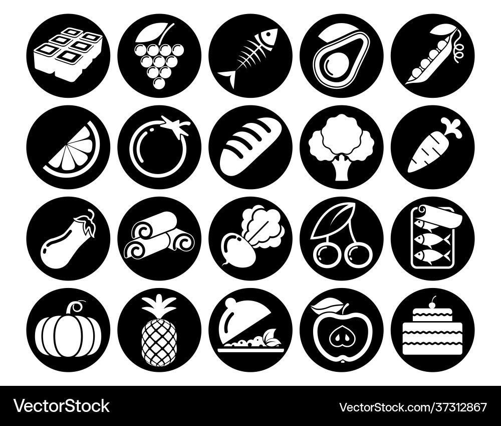 Kitchen set line icons with open path elements Kitchen set line icons with open path elements Vector Image