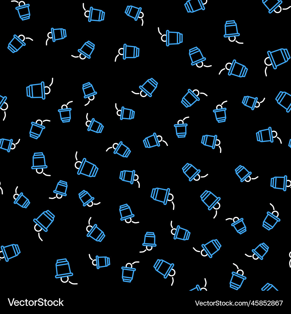 Line beer pong game icon isolated seamless pattern Vector Image