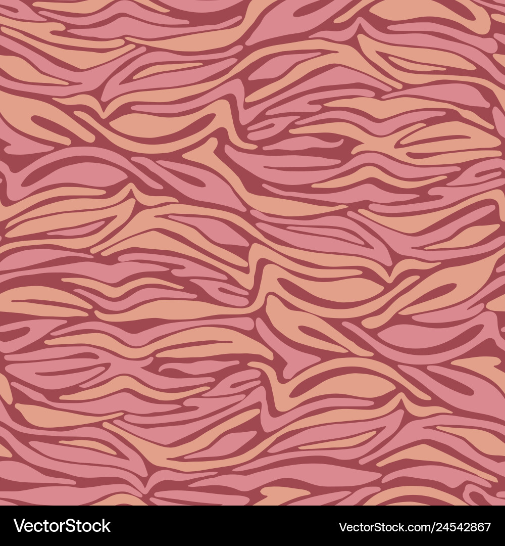 Pink zebra texture seamless repeat pattern Pink zebra texture seamless repeat pattern vector image