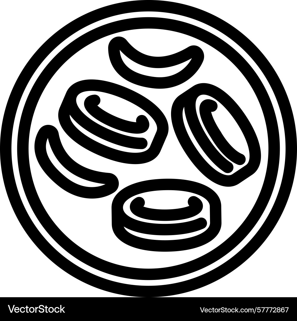 Sickle cell anemia disease line icon – Royalty-Free Vector | VectorStock, image size:1000x1080