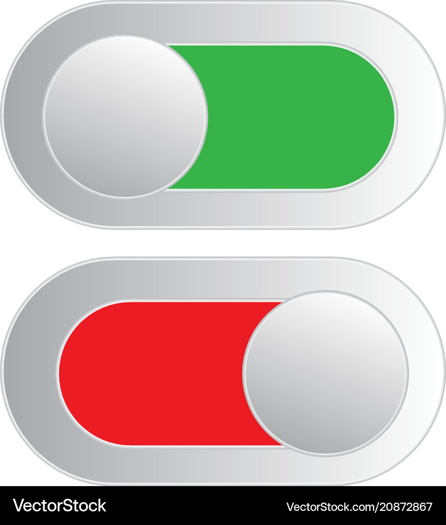Toggle Switch Icon Vector Image