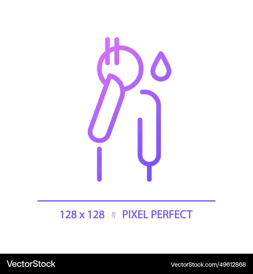 2d thin linear simple gradient shame icon 2d thin linear simple gradient shame icon vector image