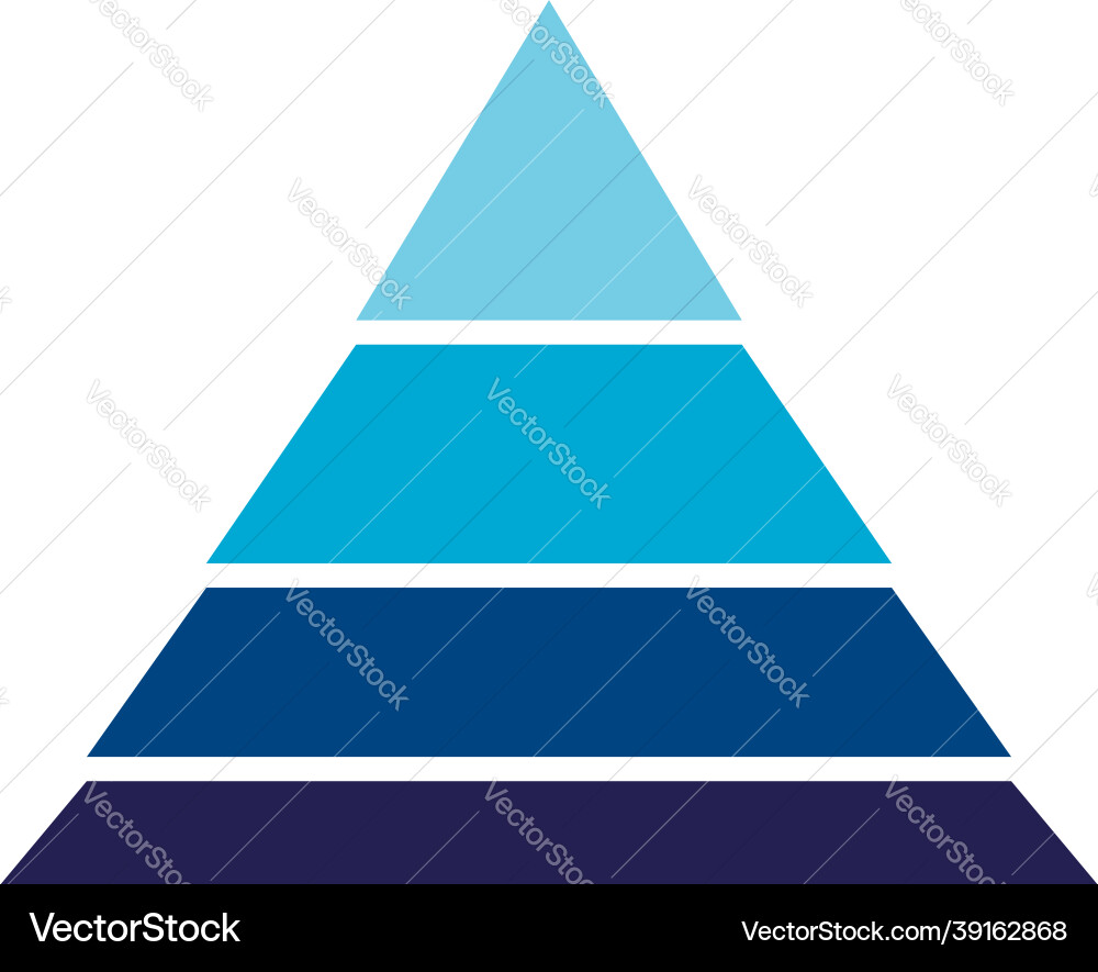 Analytics Pyramid - Data Growth Chart vector image
