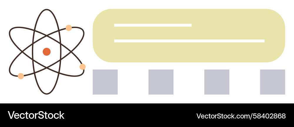 Atomic Data Representation Vector Image