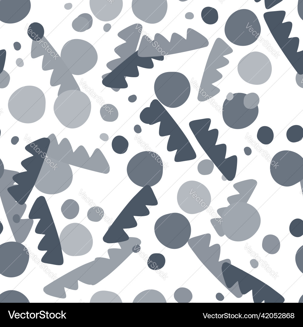 Creative shape seamless pattern various Creative shape seamless pattern various Vector Image
