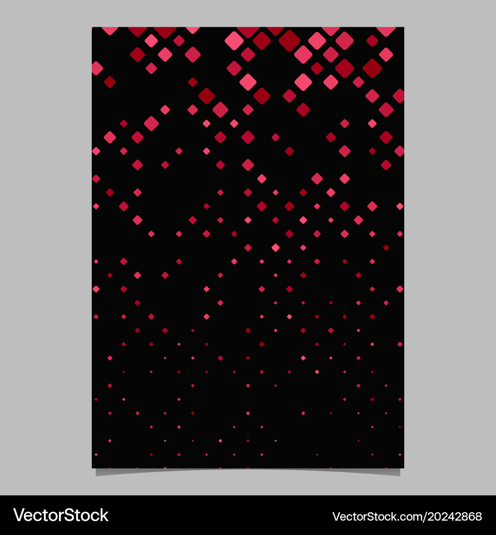 Diagonal square pattern brochure design - mosaic vector image