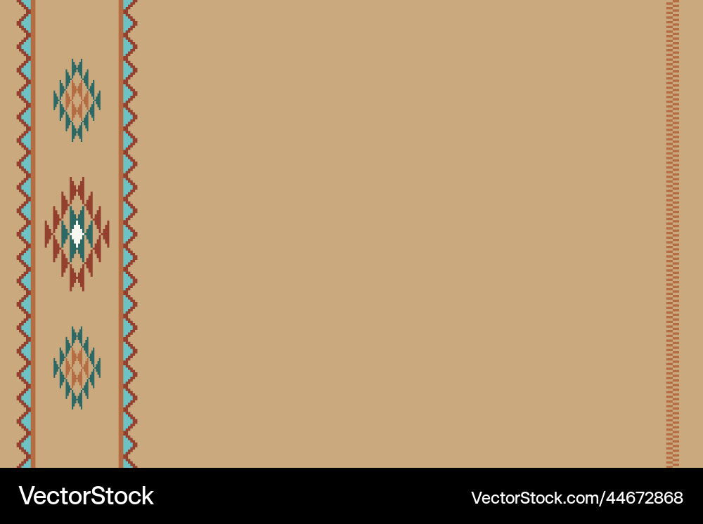 Ethnic pattern background with copy space Ethnic pattern background with copy space vector image