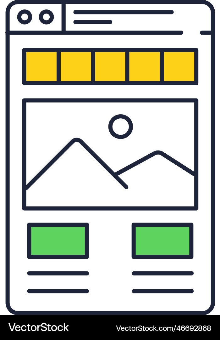Idea startup web create visualization icon Vector Image