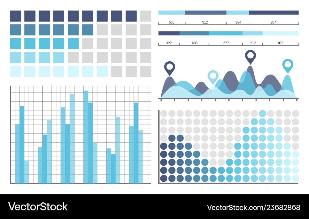 Infographics business concepts in visual form Infographics business concepts in visual form Vector Image