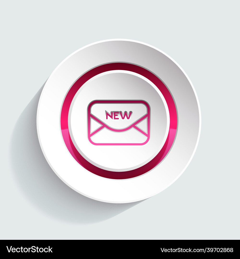 Message icon design element for your website app Message icon design element for your website app Vector Image