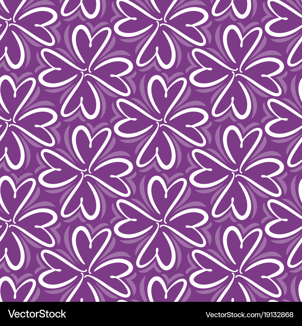 Seamless hearts pattern repeating texture Vector Image