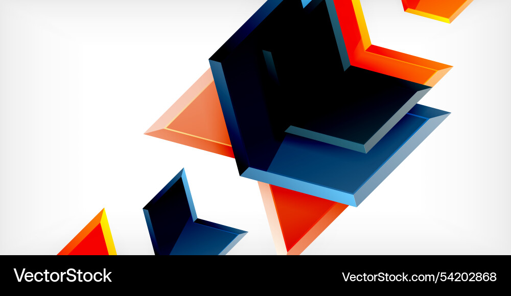 Technology dynamic arrow geometric background Vector Image