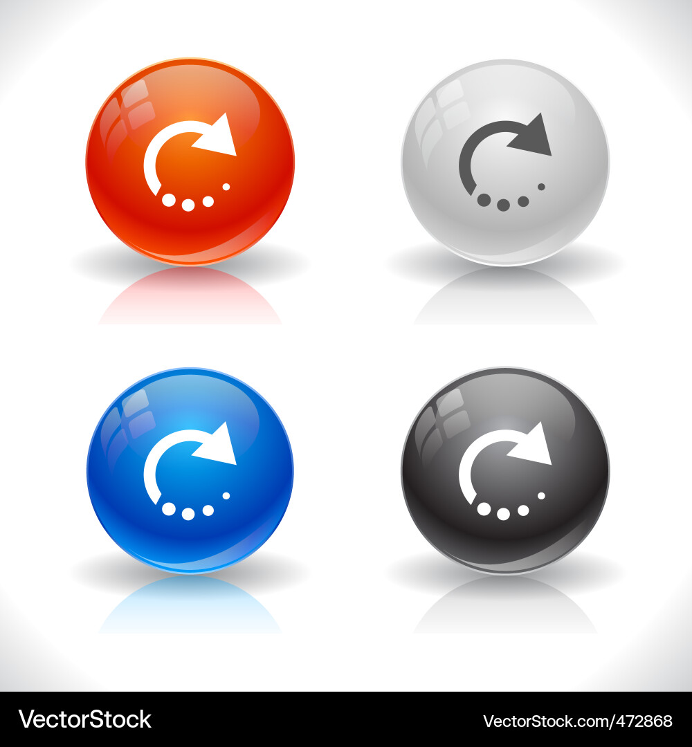 Website template buttons vector image