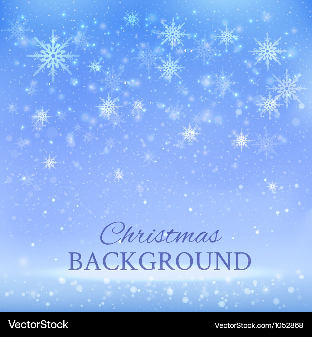 Winter Snowflake Background vector image