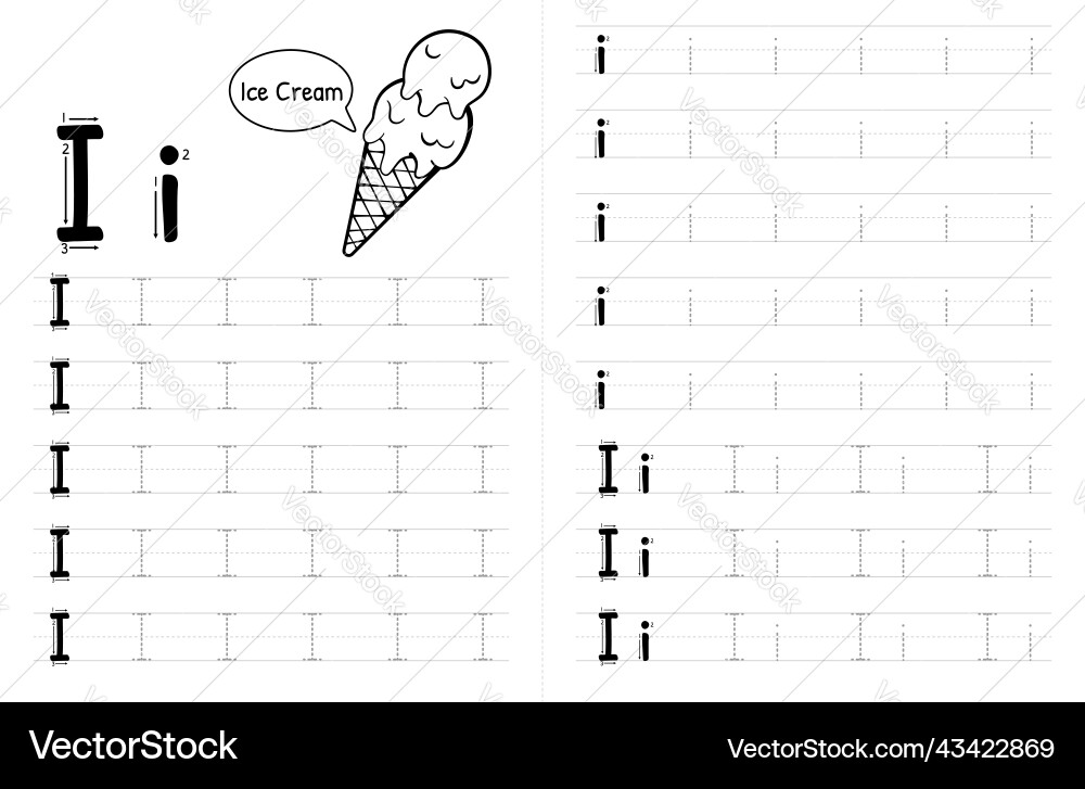 Abc alphabets tracing book interior for kids Abc alphabets tracing book interior for kids vector image