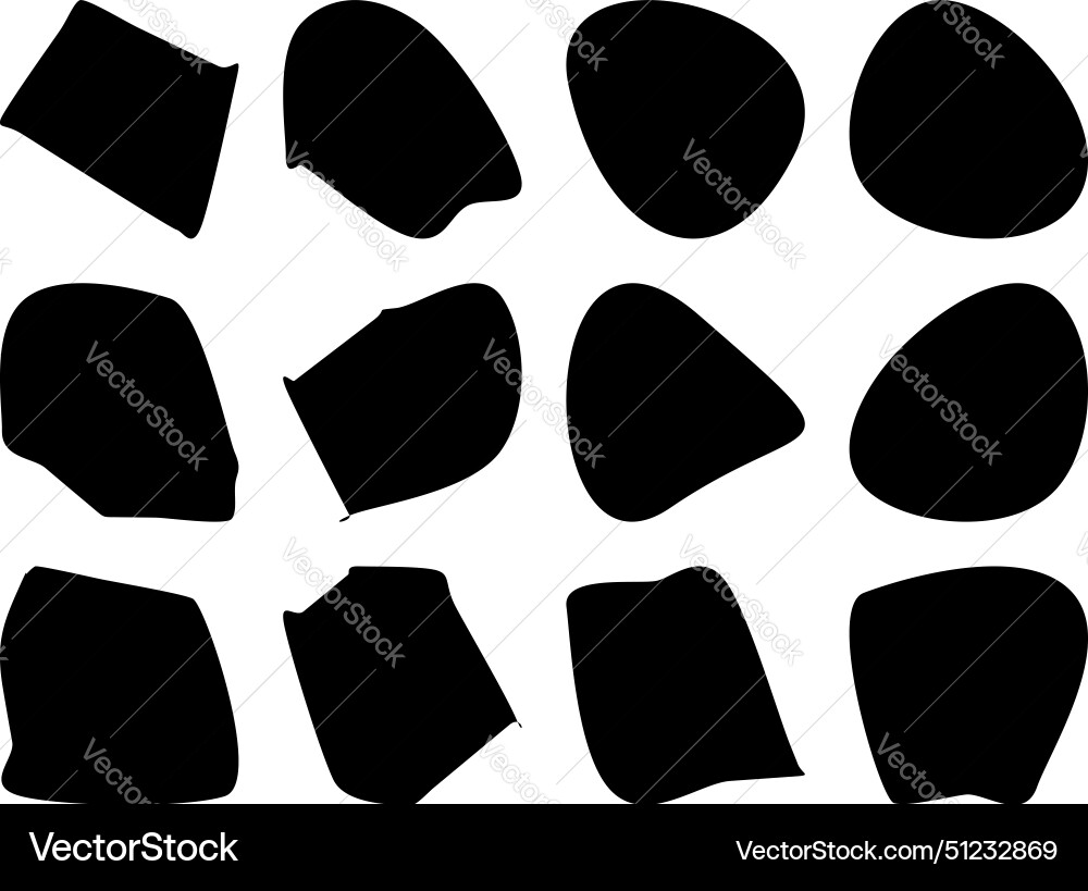 Abstract blobs fluid liquid shapes symbol visual Vector Image