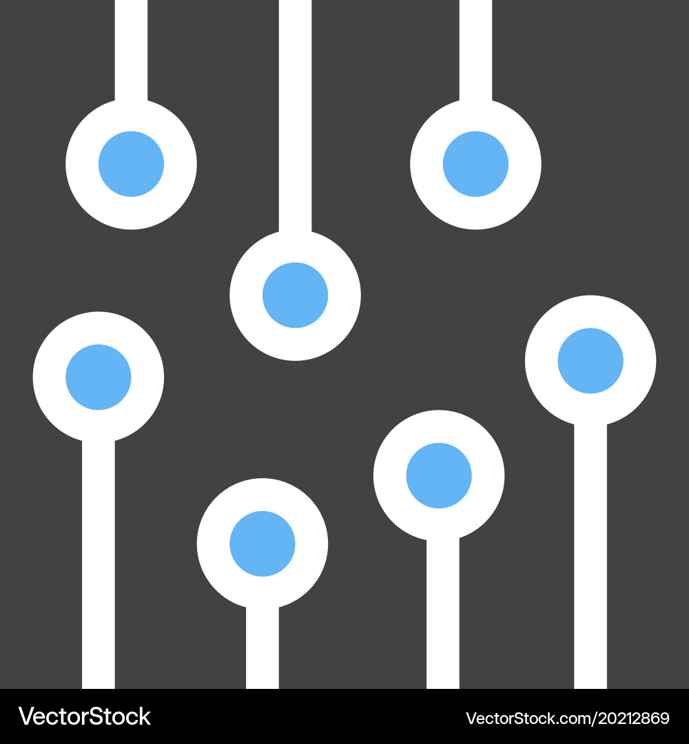 Circuit ic processor vector image