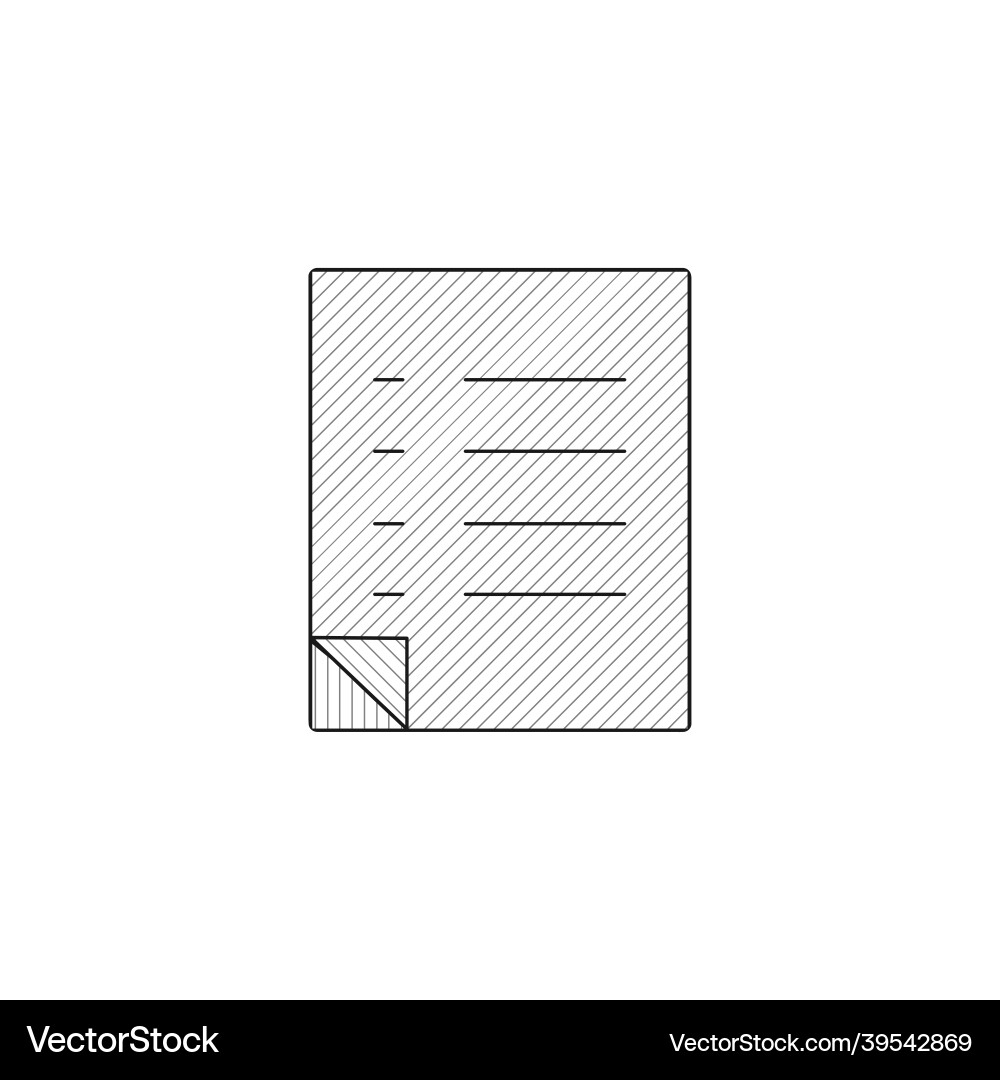 Clipboard thin line icon hand drawn Vector Image