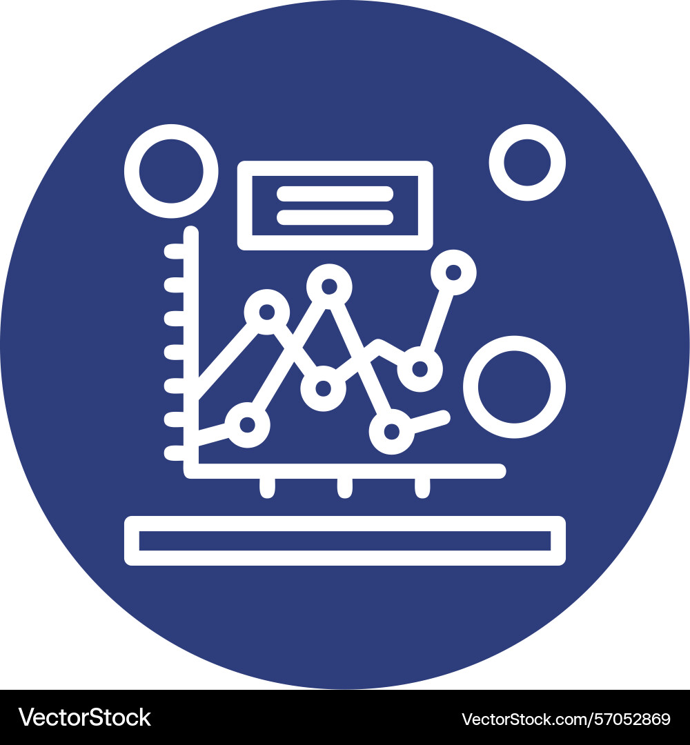 Competition analysis line circle style icon design Vector Image