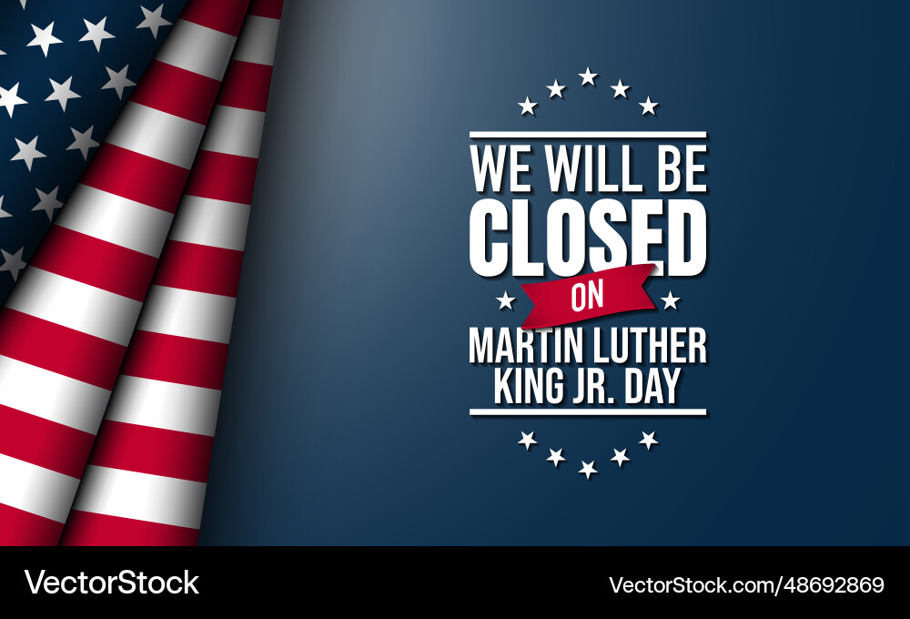 Martin luther king jr day background design we Martin luther king jr day background design we vector image
