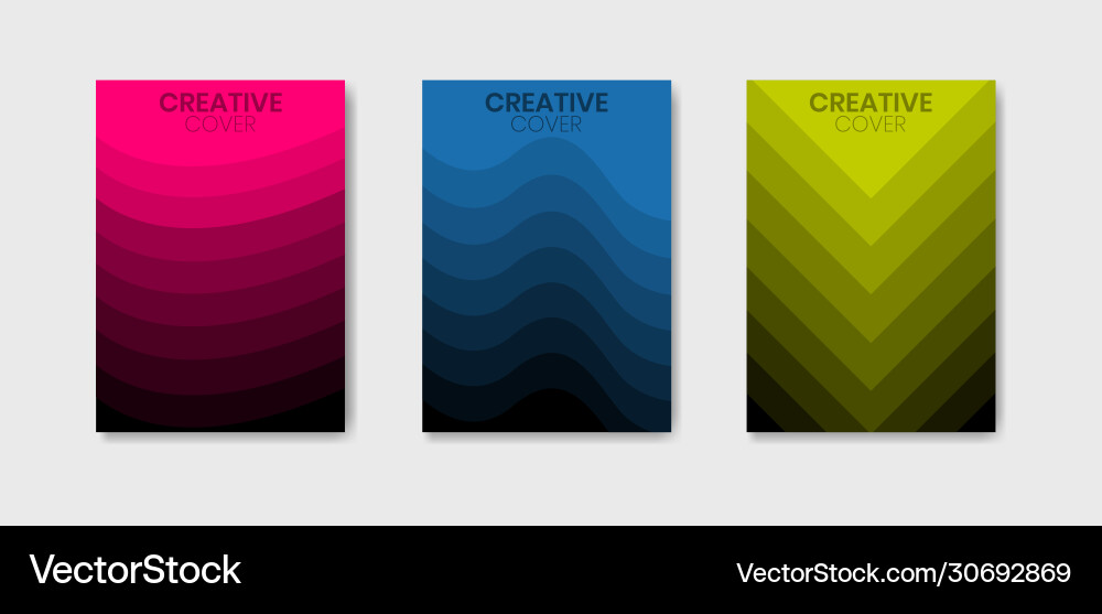 Set colorful halftone gradients template Vector Image
