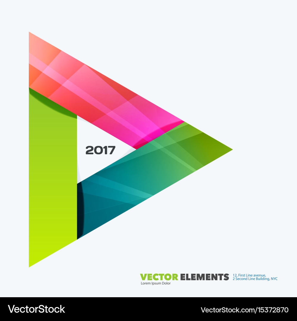 Abstract design elements for graphic layout Vector Image
