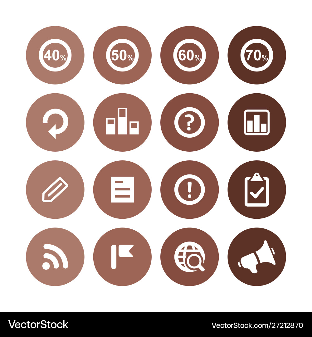 Analytics research icons universal set for web Vector Image