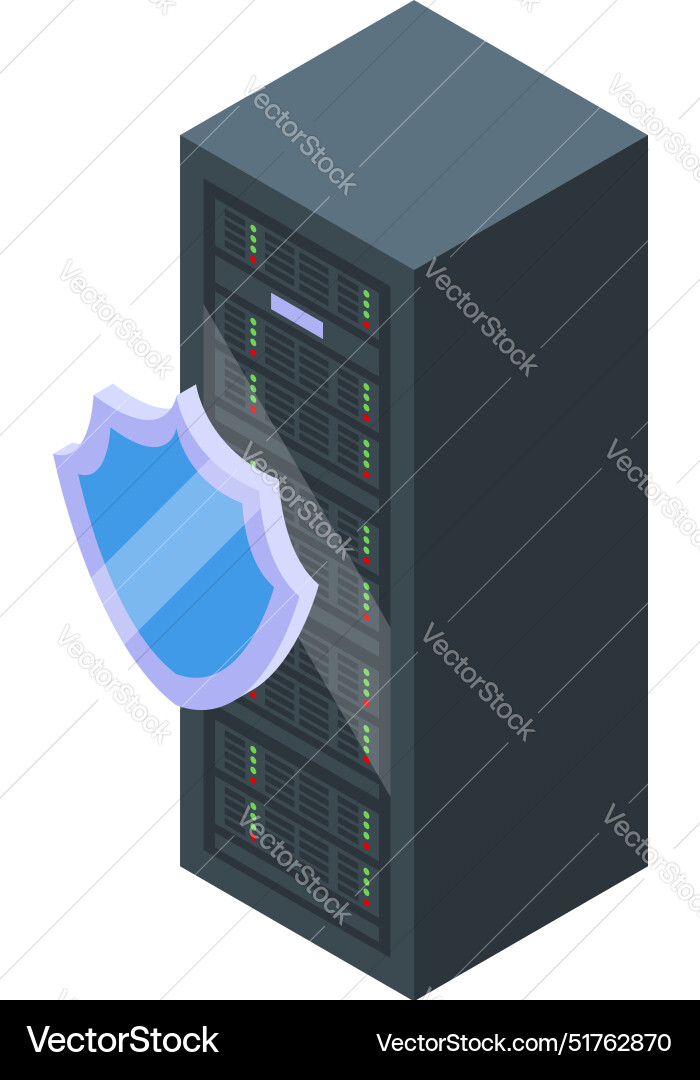 Big data server security system protecting Big data server security system protecting vector image