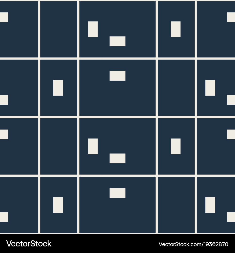 Checkered blue random seamless pattern Vector Image