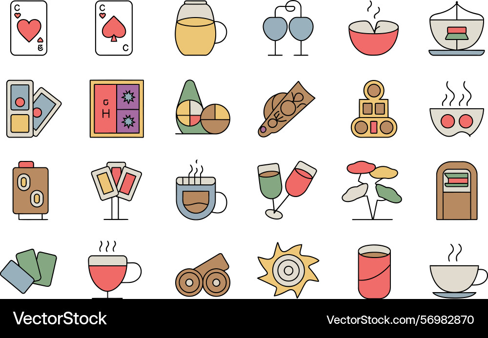 Collection of isolated design elements vector image