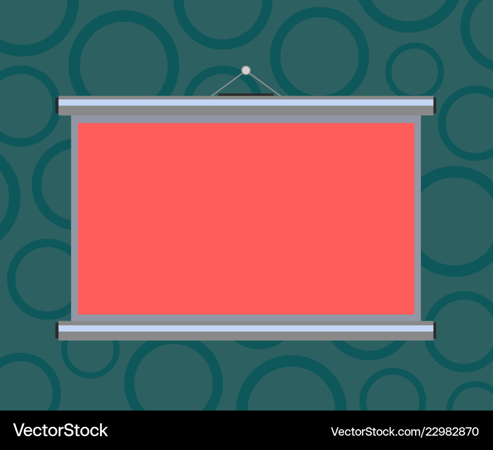 Empty Projection Screen Template Vector Image