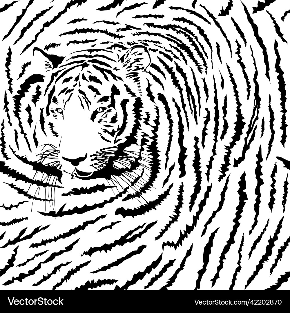 Seamless background tiger latin panthera tigris Seamless background tiger latin panthera tigris vector image